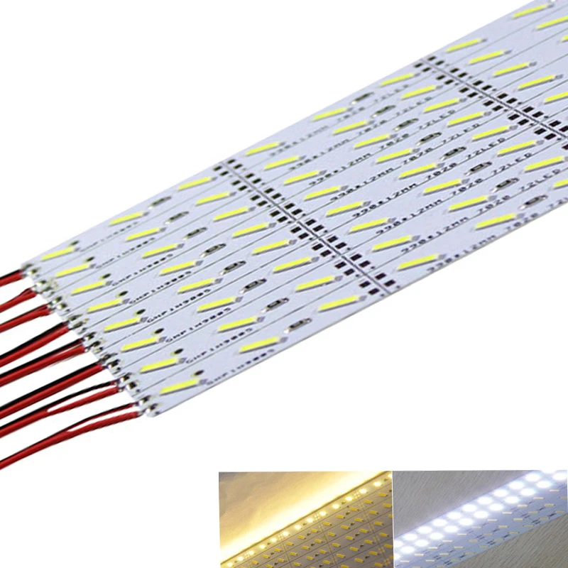 Светодиодный жесткий светильник бар SMD7020 DC12V 50 см 36 светодиодный s алюминиевый