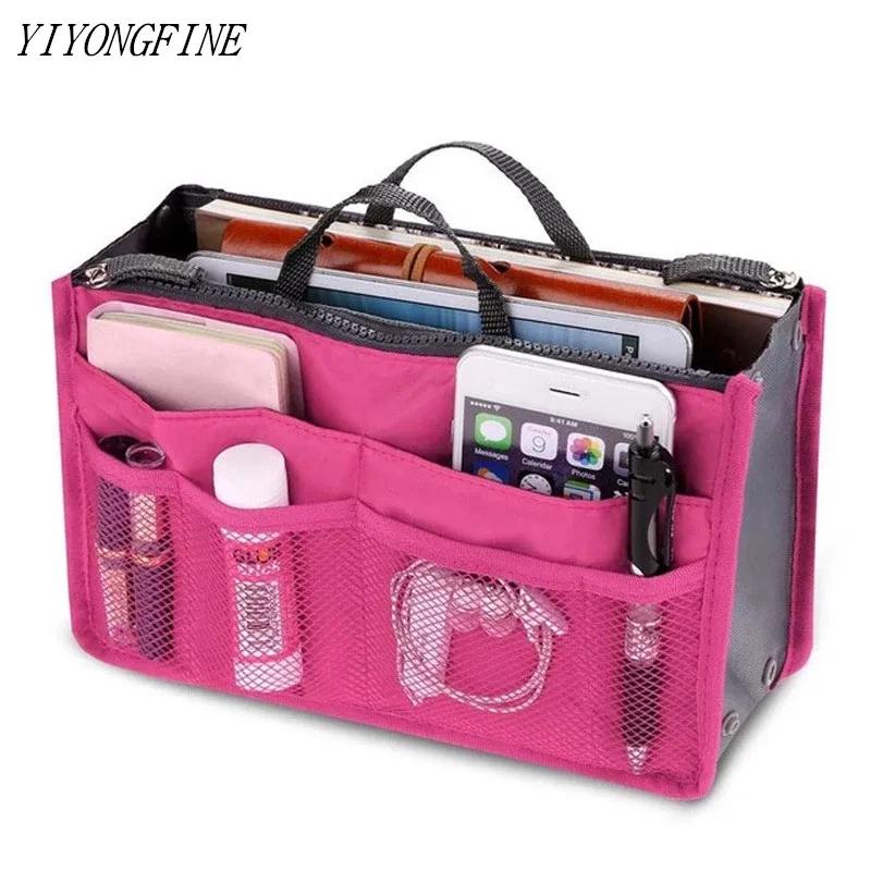 

2020 Men And Women Organizer Insert Bag Multifunction Nylon Travel Insert Organizer Handbag Purse Large liner Lady Cosmetic Bag