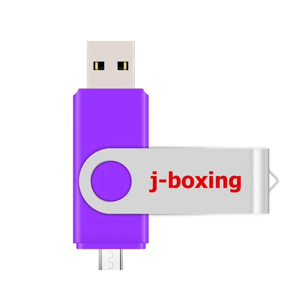 J-boxing фиолетовый OTG USB флэш 16 Гб Флешка двойной порт памяти Micro USB флэш-накопитель для смартфонов samsung huawei LG планшет