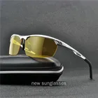Мужские солнцезащитные очки MINC, поляризационные очки из алюминиево-магниевого сплава с функцией ночного видения, UV400, NX, 2020