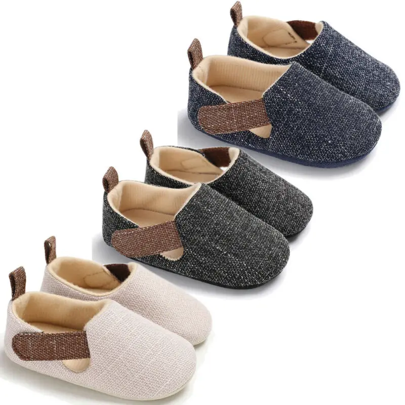 Autumn Winter Infant Toddler Baby Boy Crib Shoes Soft Sole Sneaker 0-18 Months |