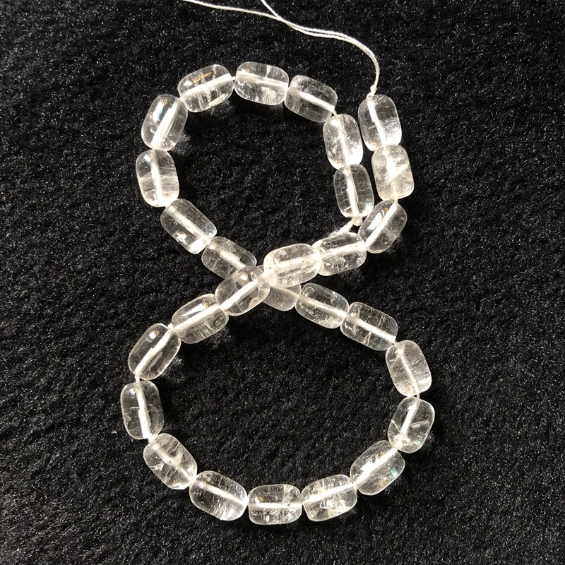 Настоящий Прозрачный Кварцевый Кристалл бусины 10х14мм баррель естественное