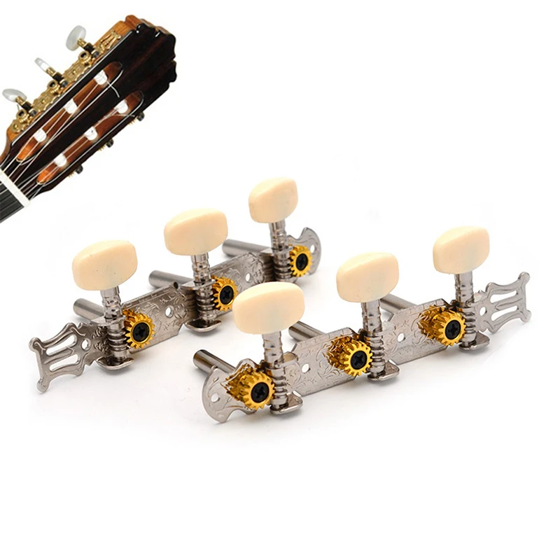 

1pcs 3L 3R Classical Guitar String Tuners Machine Heads Open Gear Guitarra Guitar Parts & Accessories Tuning Pegs