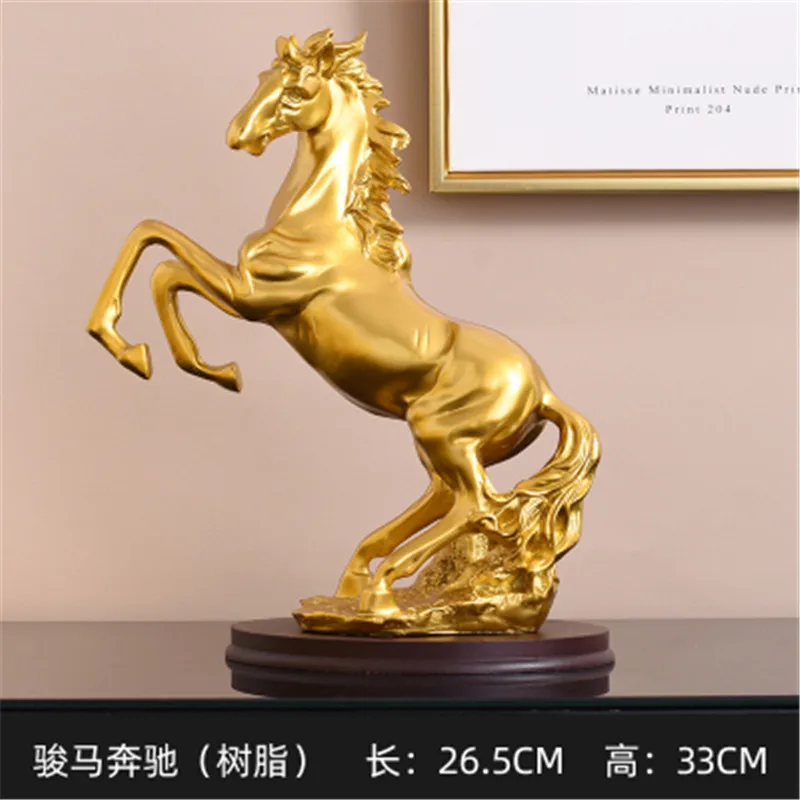 

Ornaments Creative Decoration Crafts Horse Design Decoration Gifts mediterranean decoration figurine miniature for Craft Q22
