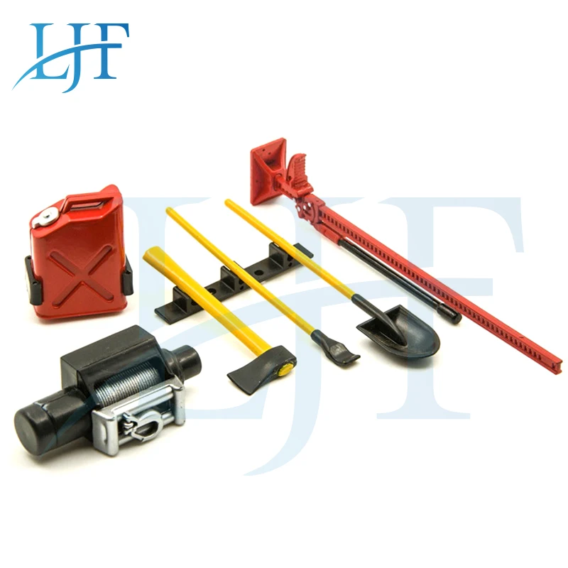 LJF 6 шт. имитация украшения инструмент Аксессуары для 1/10 SCX10 TRX4 D90 RC Рок Гусеничный