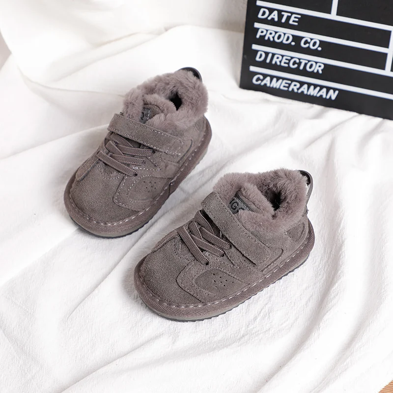 Новая детская обувь из натуральной кожи на осень и зиму 2019 спортивная для