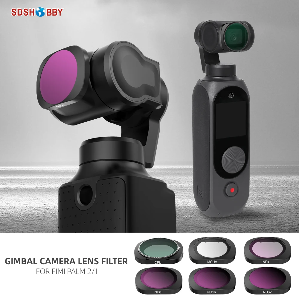 Набор фильтров для объектива Sunnylife MCUV CPL ND4 ND8 ND16 ND32 камеры FIMI PALM 2 Gimbal|Детали и