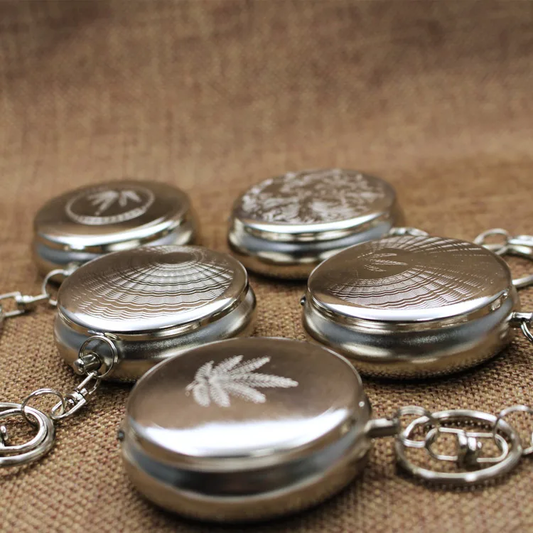 2019 Пепельница круглая жестяная портативная пепельница эпоксидная карманная