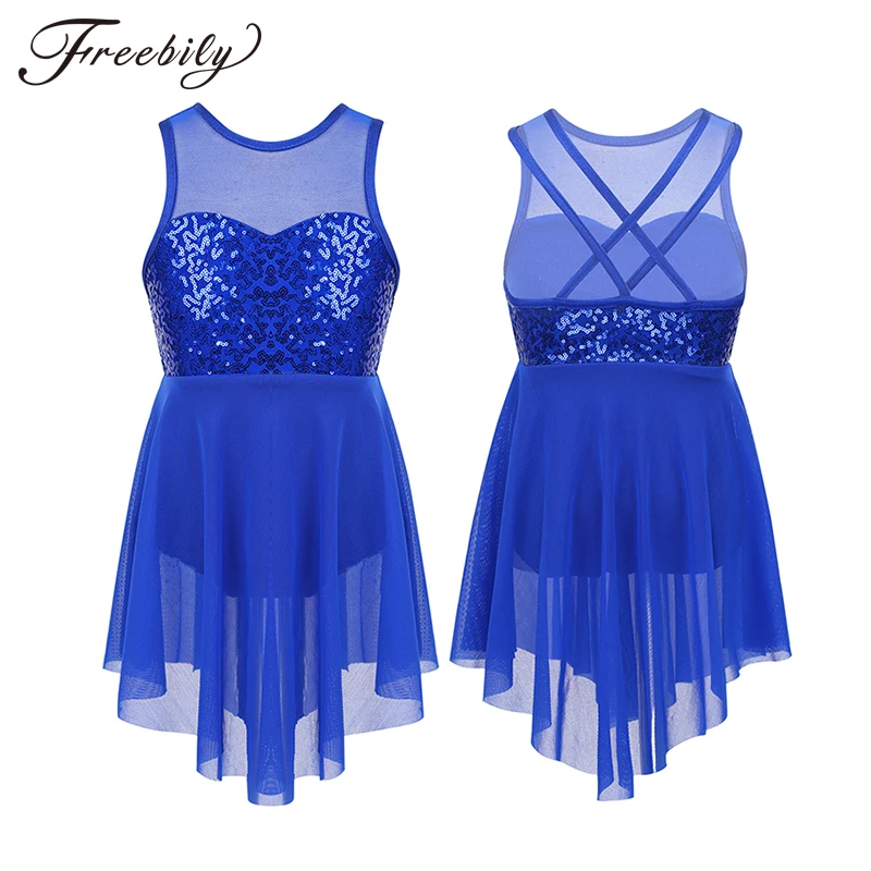 Детское платье для катания на коньках с блестками подростков | Тематическая