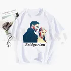 Футболка Bridgerton для девушек, топ в стиле хип-хоп с принтом Дафна и Симон, футболка в стиле Харадзюку, модные мужские летние футболки