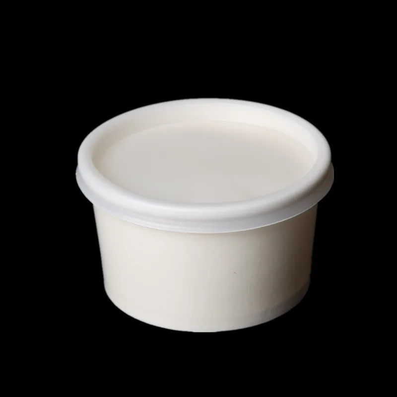 Новинка 2019 50 шт. одноразовый Бумажный стакан для мороженого 3/5/8 унций белая