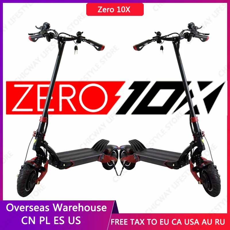 

VAT Exemption 2022 Newest Zero 10x Electric Scooter 60V 21AH Double Drive High Speed Adult Off-road kickscooter Hydraulic brake