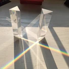 Треугольное Оптическое стекло 6 дюймов, прецизионное отражение физики, оптическое стекло, призма, инструменты, игрушки для изучения спектра светильник