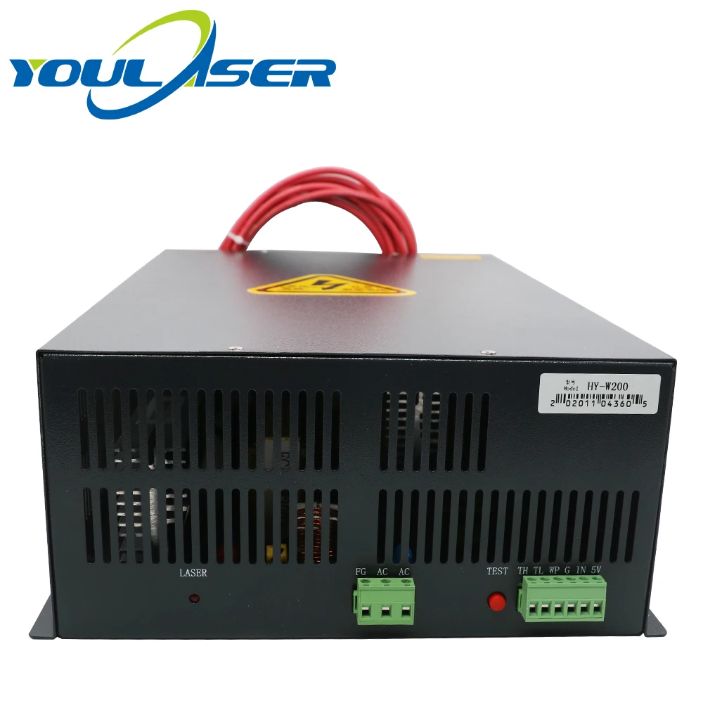 Лазерный источник питания CO2 200 Вт для гравировального Станка резки 180 Вт|Запчасти