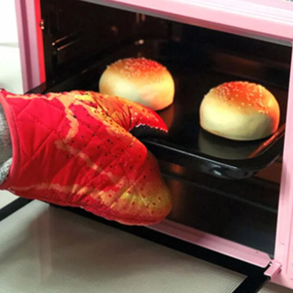 1 пара шикарных хлопковых варежек для духовки термостойкие варежки выпечки