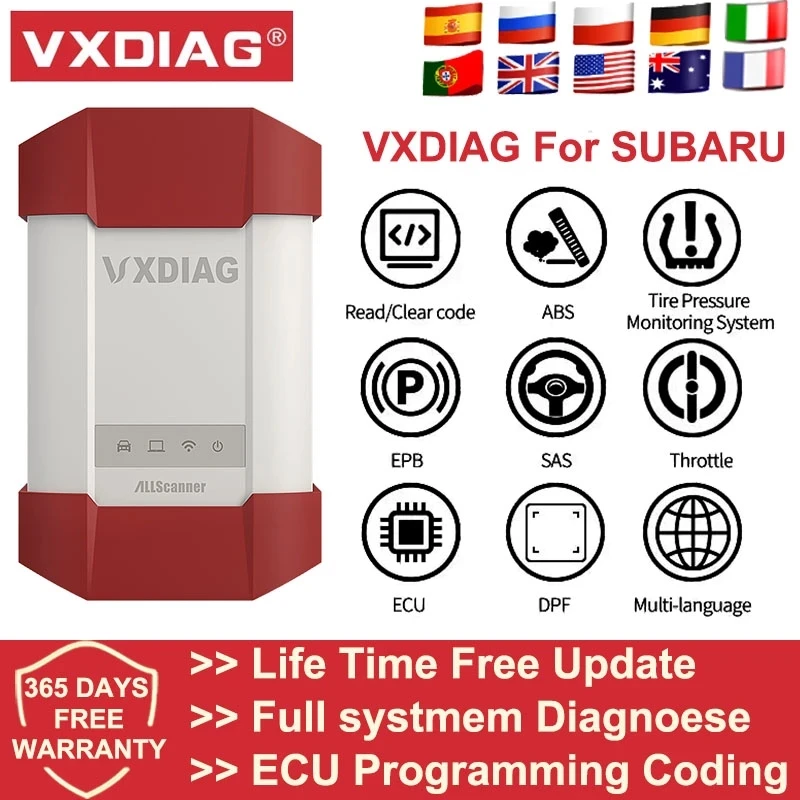 Диагностический сканер VXDIAG для SUBARU профессиональный автомобильный