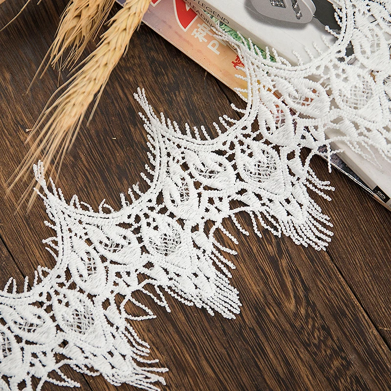 Кружевная Ткань для шитья белая кружевная ткань ресниц ремесла ручной работы 5