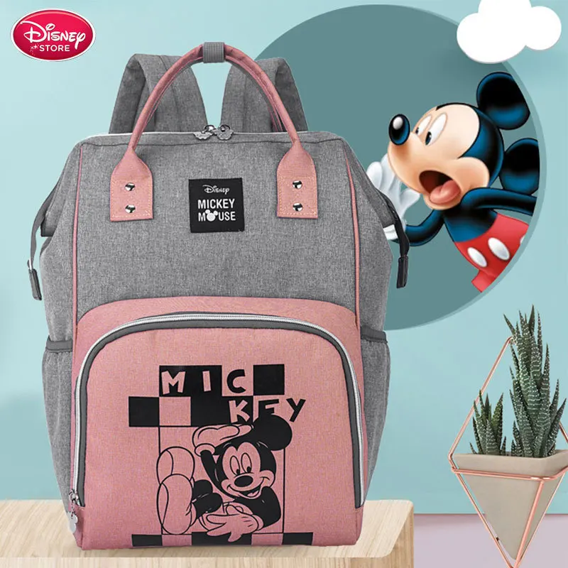 

Disney Mickey diaper bag practical backpack mummy bag portable handbag large capacity multifunctional outing waterproof backpack