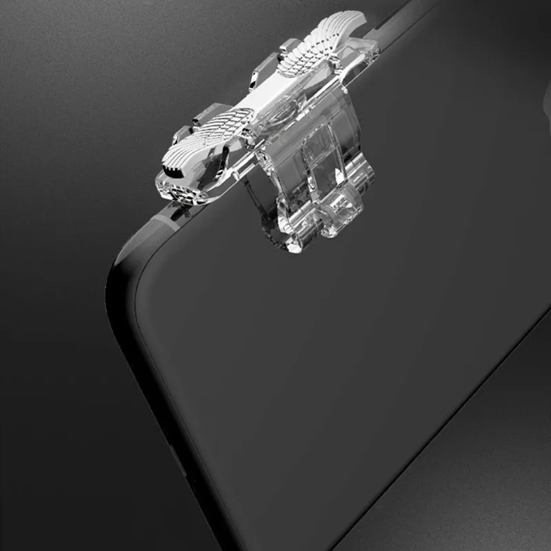 

ABS Metal Game Controller Gamepad Joystick Trigger Aim Shooting Handle L1 R1 Key Auxiliary Button Fr PUBG for IPhone IOS Android