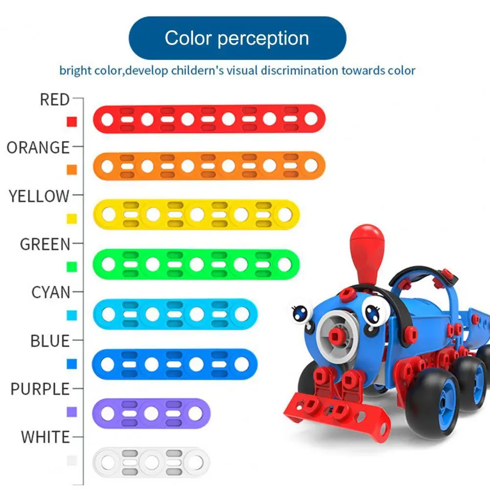 

143Pcs Particle Blocks Hands-on Ability Convenient Storage Mechanical Assembly Building Blocks Puzzle Blocks for Kids