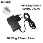 Lincoiah 6V 0.5A 500MA Питание ACDC адаптер Зарядное устройство для OMRON I-C10 M4-I M2 M3 M5-I M7 M10 M6 M6W крови Давление монитор