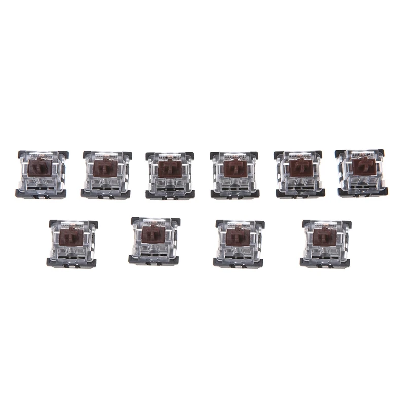 10 шт. 3 Pin KeyCaps коричневый механический переключатель клавиатуры для Cherry клавиатура MX