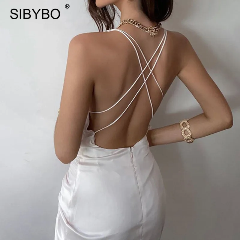 SIBYBO белые пикантные туфли с низким вырезом на спине вечерние платье для женщин