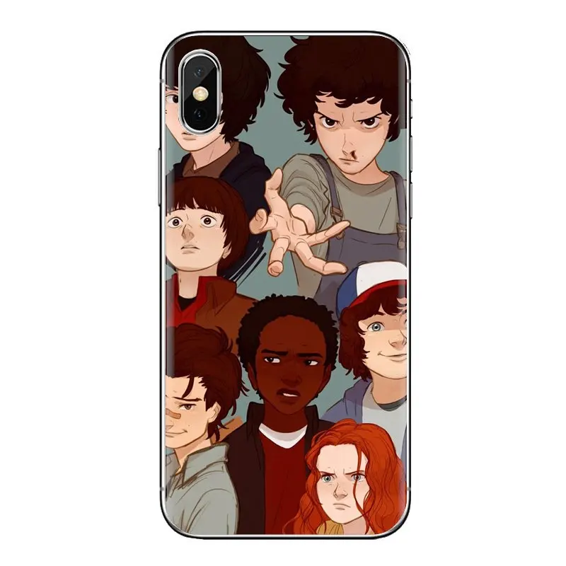 Soft Transparent Shell Cases For Xiaomi Redmi 4 3 3S Pro Mi3 Mi4 Mi4i Mi4C Mi5 Mi5S Mi Max Note 2 eleven stranger things art |
