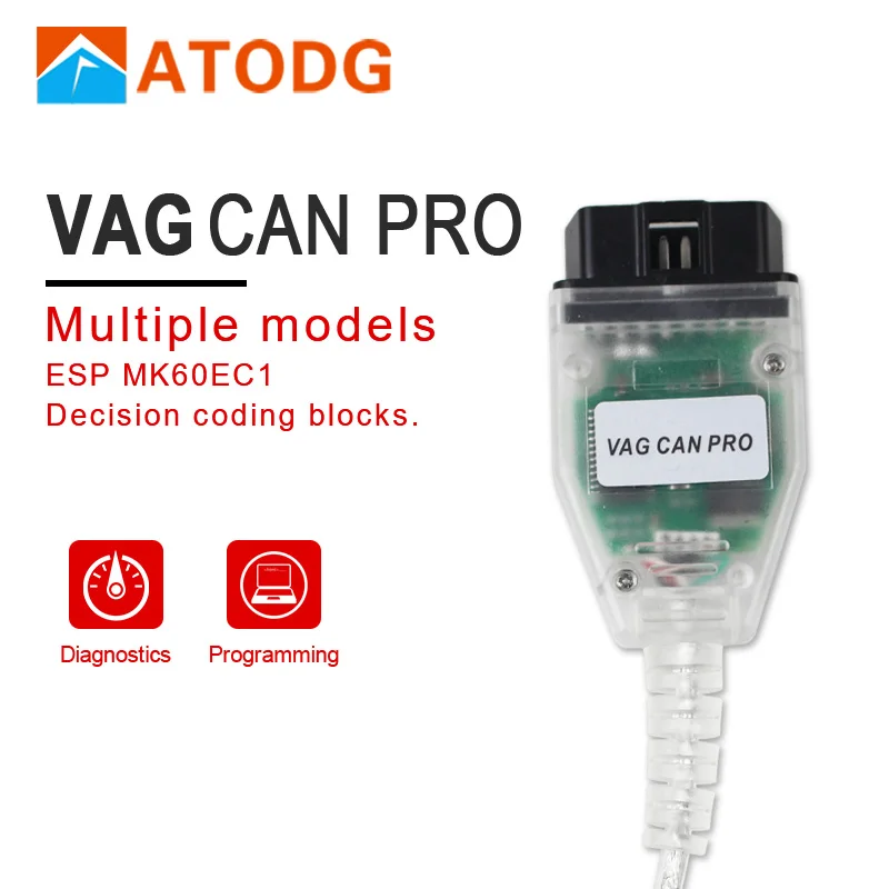Для VAG CAN PRO Поддержка CAN BUS+ UDS+ K-Line S.W версия 5.5.1 VAG CAN PRO V5.5.1 с FTDI FT245RL лучше, чем VAG и ODIS
