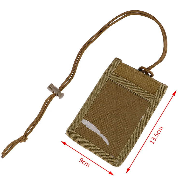 New Army Fan Tactical ID Card Case Patch Neck Lanyard and Credit Card Organizer ID Card Holder images - 6