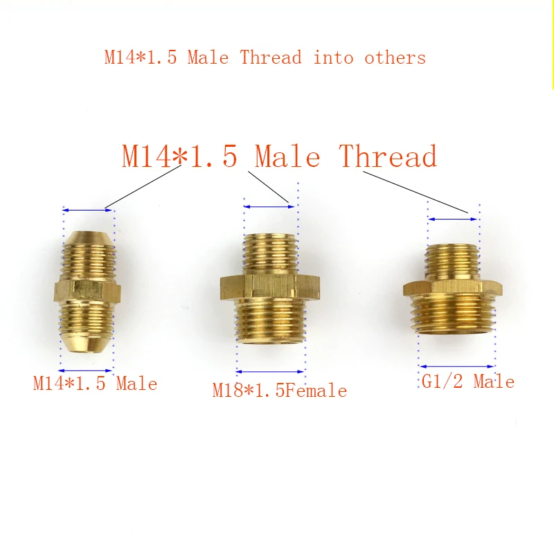 Распылитель сопла разъем M14 M18 M22 G1/2 &quotразъем труба с наружной резьбой резьбовой
