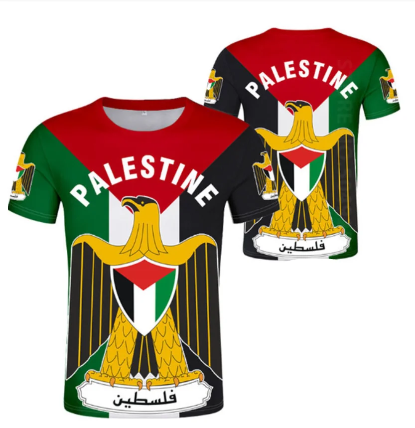 

Футболка с надписью на заказ, футболка с надписью и номером палатестины, модная мужская футболка с флагом Палестины