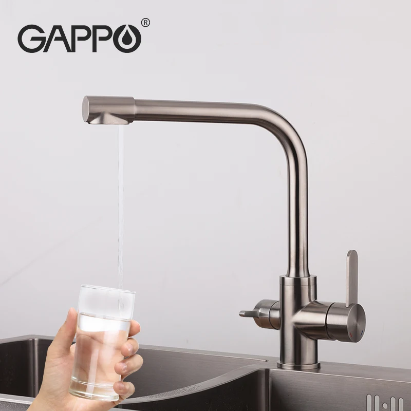 GAPPO смеситель для кухни с фильтрующей водой кухонной раковины фильтрованный