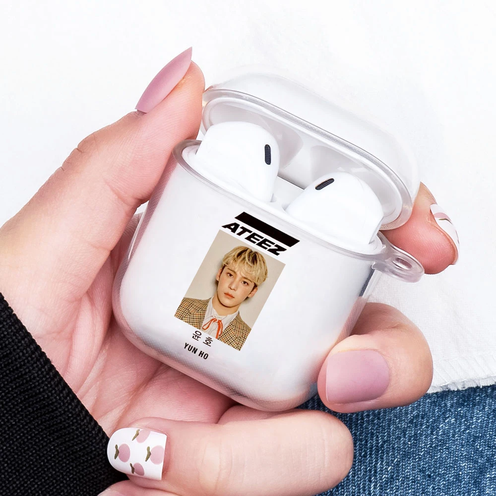 Чехол для наушников ATEEZ HongJoong SeongHWA мягкий чехол Aipods 1 2 резиновый милый мультяшный