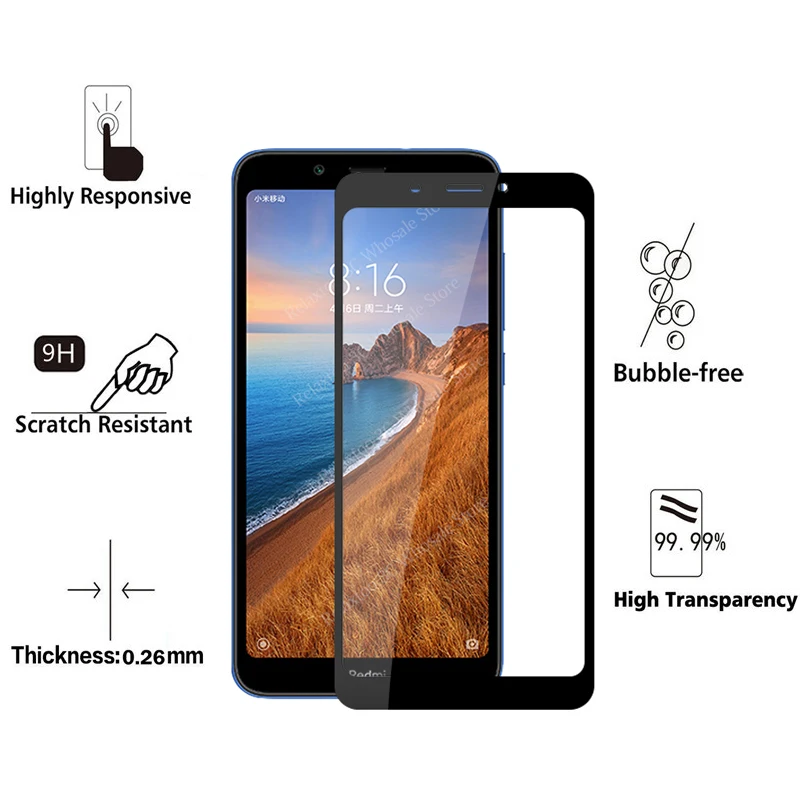 2 шт./лот закаленное стекло для xiaomi redmi note 7 7a Защитное экрана xiomi xaomi redmi7a redmi7 a