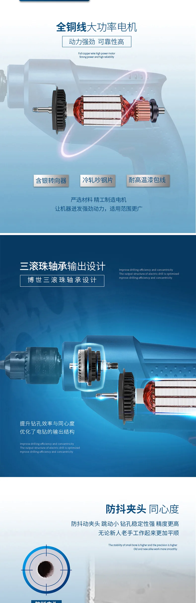 Bosch Hand Drill 220V Household Multi-functional Electric Screwdriver Dr. Pistol Drill Industrial Grade Tool Electroporation