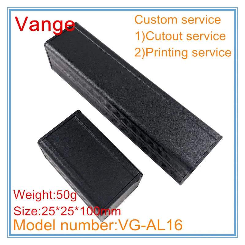 1 шт./лот разделенные пресс-формы экструзионные коробки 25*25*100 мм 6063-T5 алюминиевые