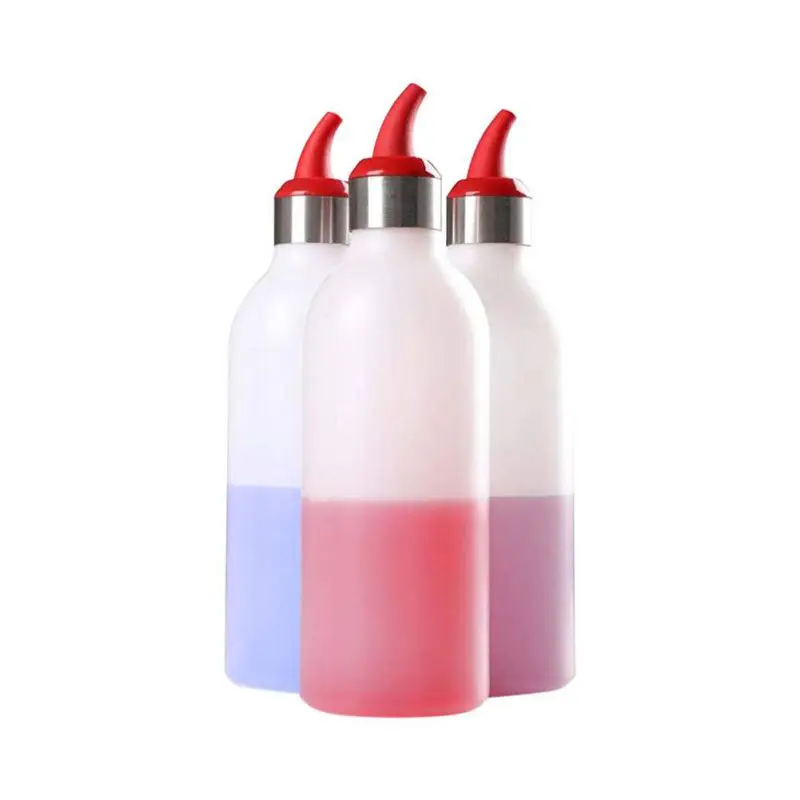 

Cookling Kitchen Accessory 450ml Plastic Squeeze Bottle Condiment Dispenser Tip Hole Cover Sauce Vinegar Oil Ketchup Jam Bottle