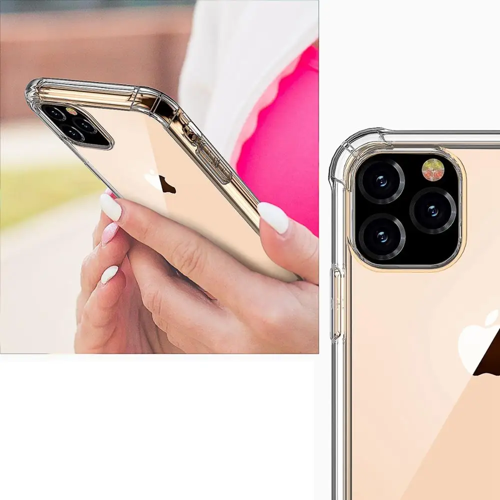 Прозрачный мягкий ударопрочный чехол для 2019 Apple iPhone 11 Pro XR XS Max 6S 7 8 Plus |