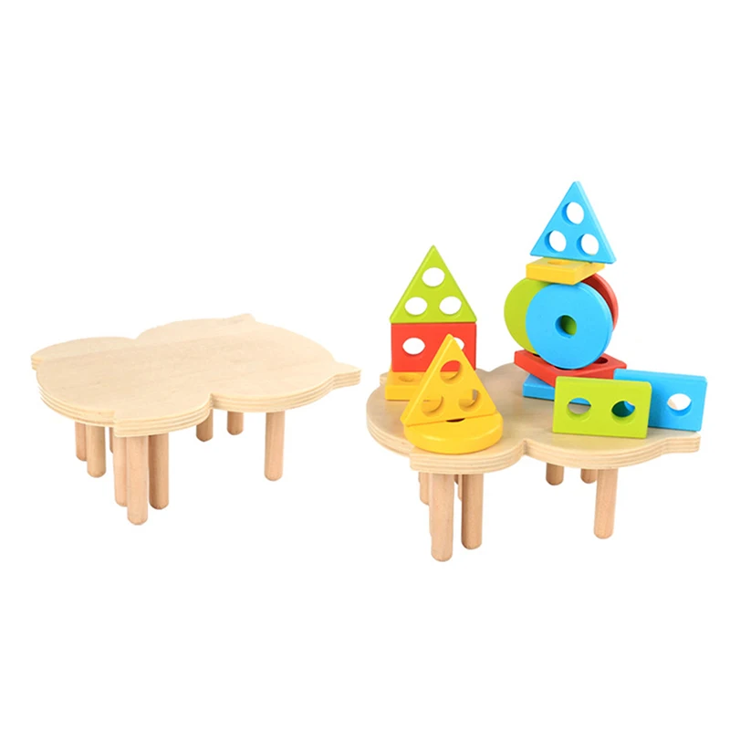 Деревянная коробка для сбора и сочетания Детские когнитивные совпадающие