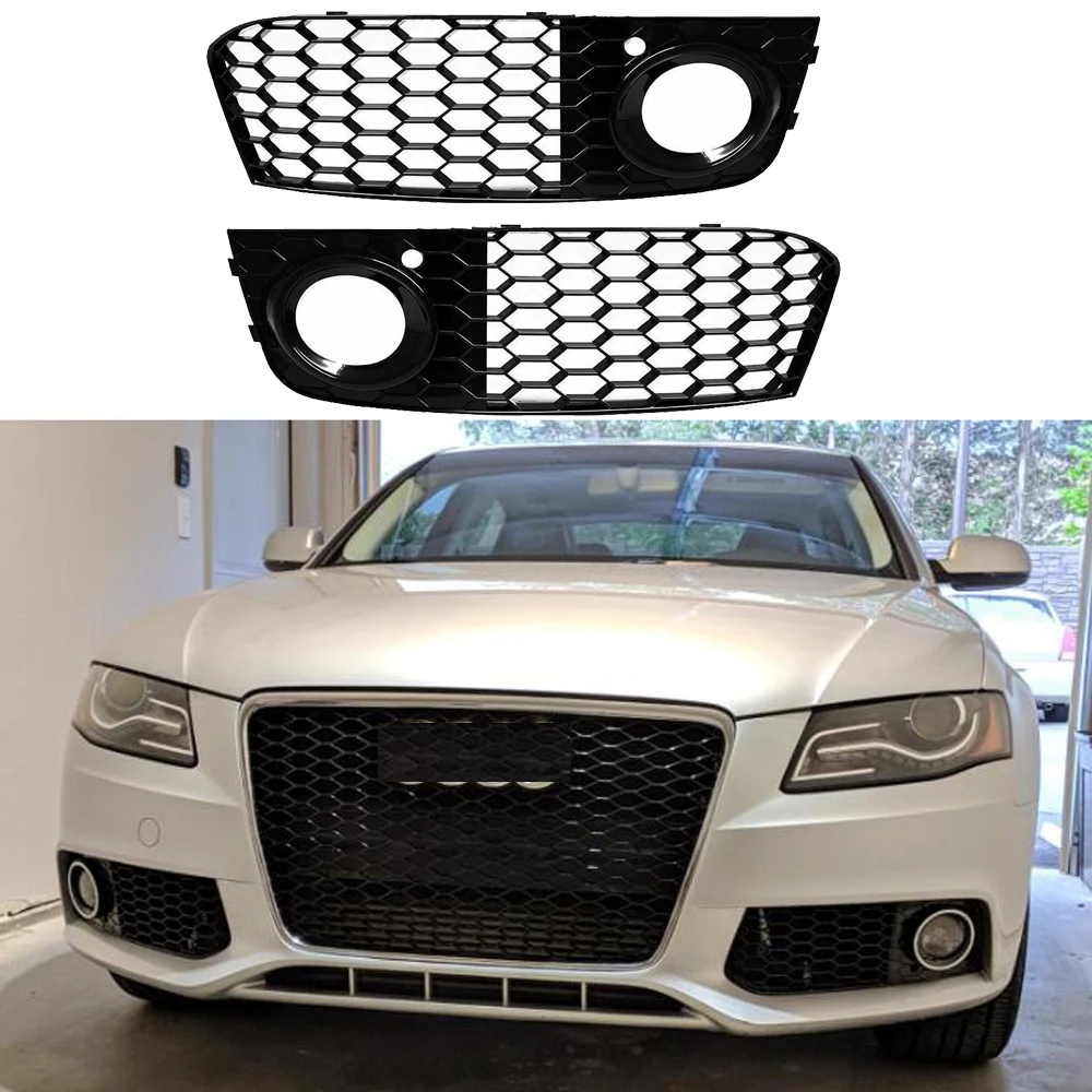 

Решетчатая противотуманная фара для Audi A4 B8 2009 2010 2011 2012, решетчатая решетка вентиляционного отверстия, впускная крышка, запчасти для автомобиля