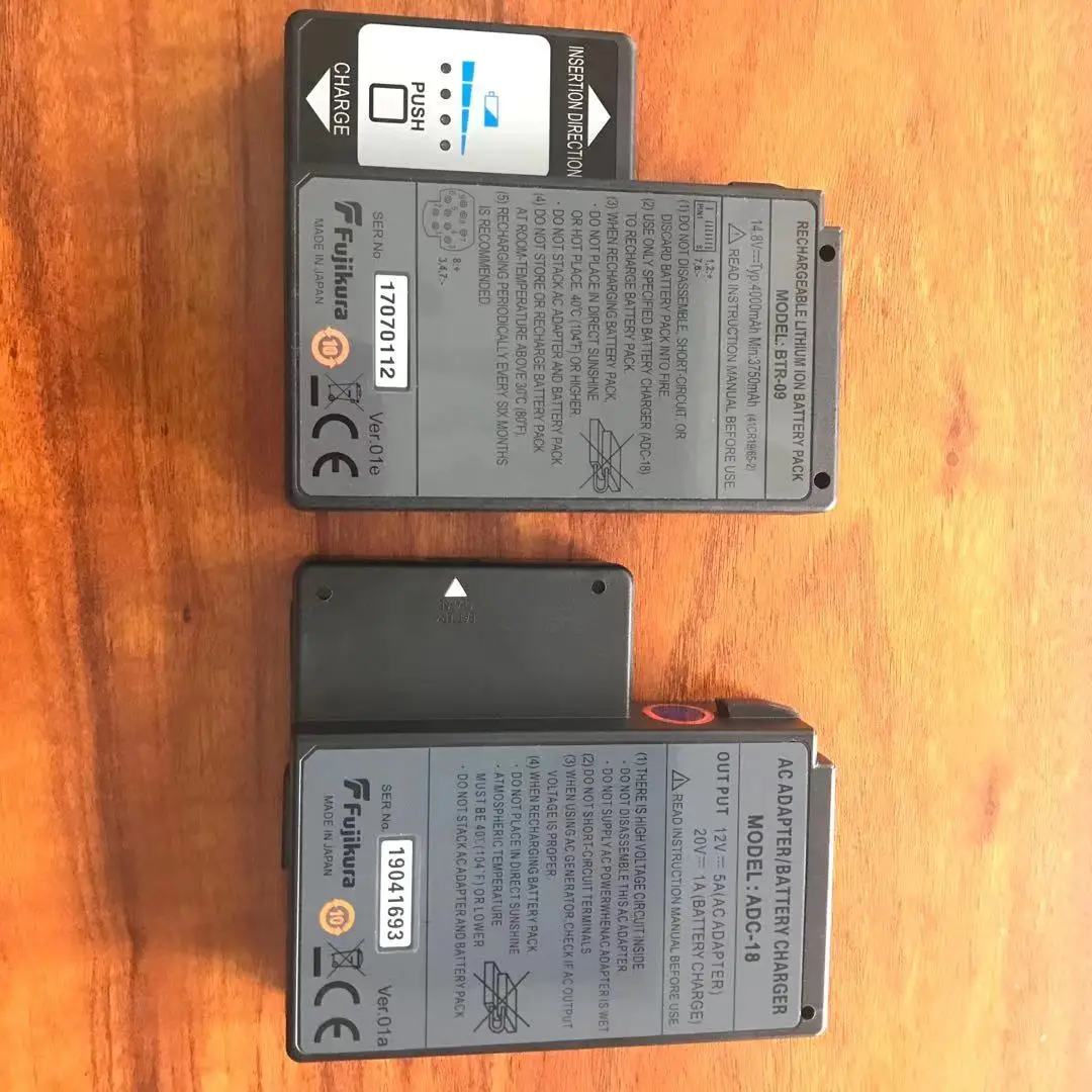 Original FSM-80S 70S Optic Fiber Fusion Splicer Rechargebal Lithium Battery Pack BTR-09 4000Mah