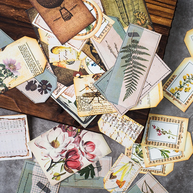 92 шт./упак. Винтаж листьев растений Стикеры DIY ремесло Скрапбукинг альбом журнал