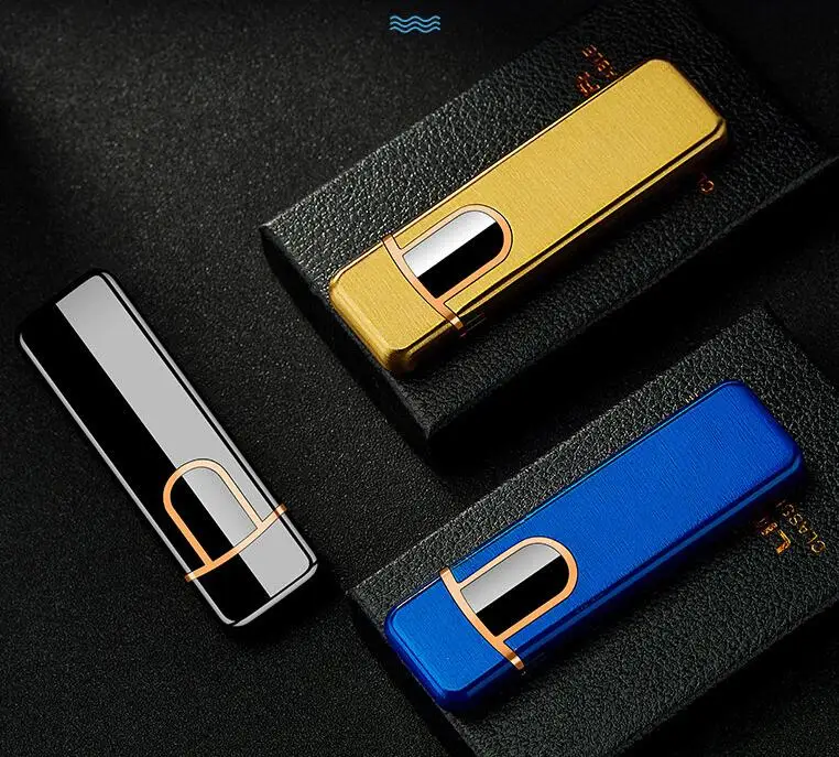 Ветронепроницаемая Зажигалка для зарядки ультра тонкая Персонализированная