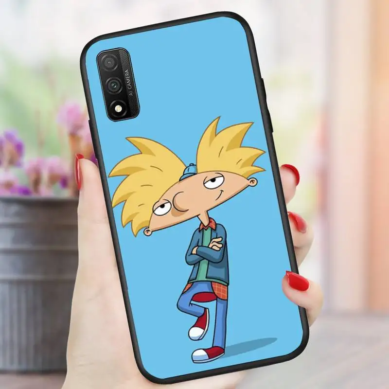 

Hey Arnold Helga Phone Case For Samsung J2 J4 J5 J6 J7 J8 Prime Plus Note 7 8 9 10 20 lite ultra Cover