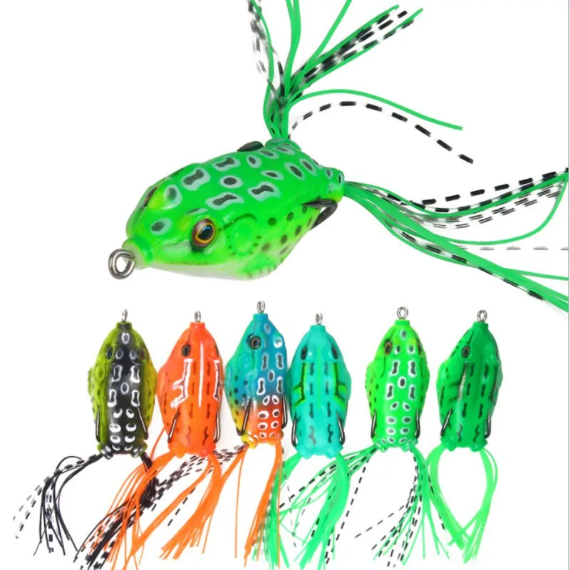 Рыболовные приманки Лягушка Topwater Мягкая приманка ловушка лягушка 14 г/6 см для
