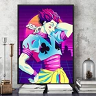 Модульная картина Hisoka Morow с HD принтом, украшение для дома, настенное искусство, аниме-рисунок на холсте для современной спальни, плакат, рамка