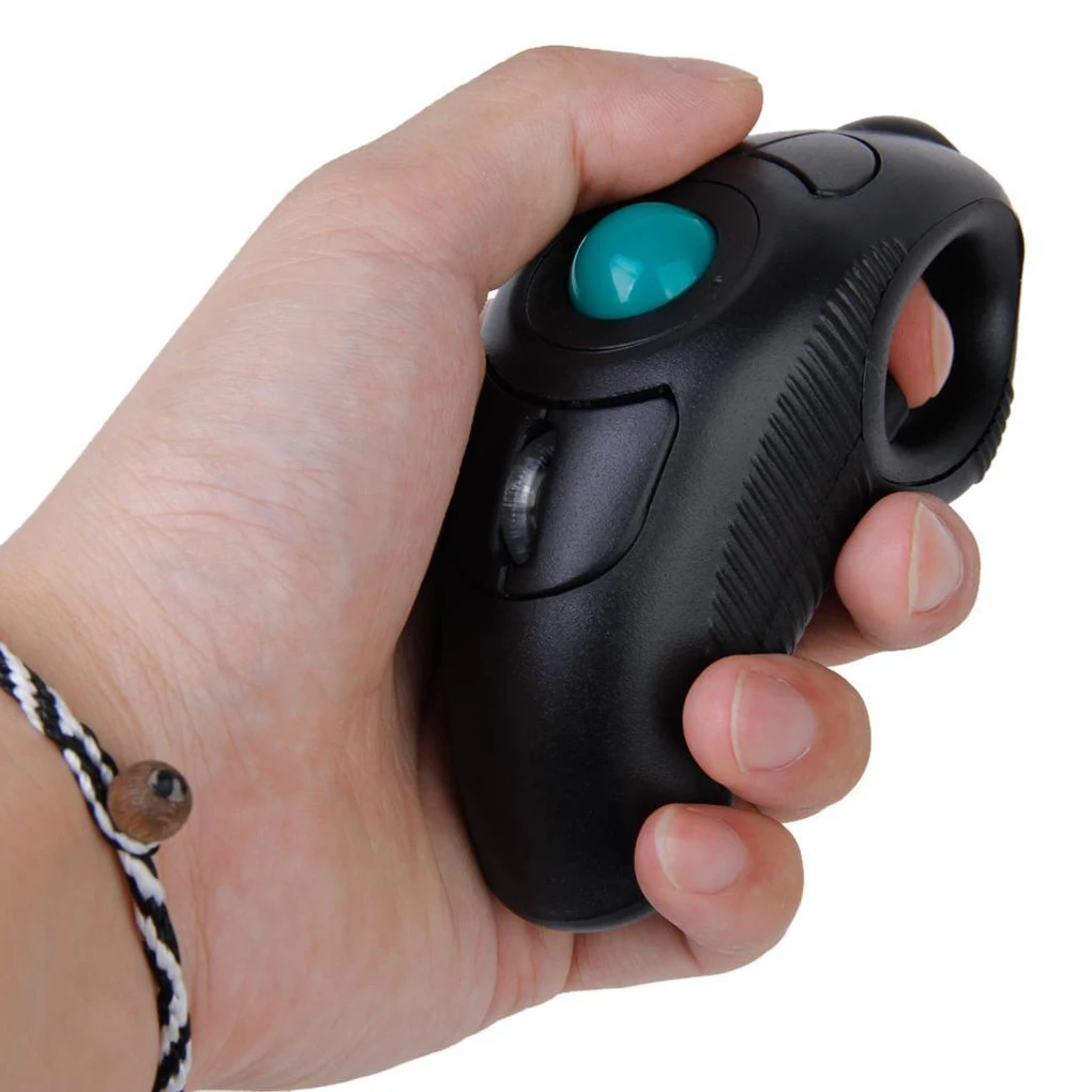

Wireless mouse handheld trackball compatible with all windows operating systems USB interface 2.4GHz optical mouse