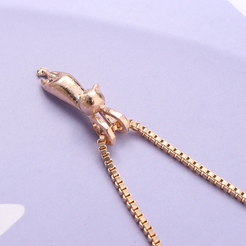 Женское Ожерелье Трендовое ожерелье с длинной цепочкой в виде кота собаки