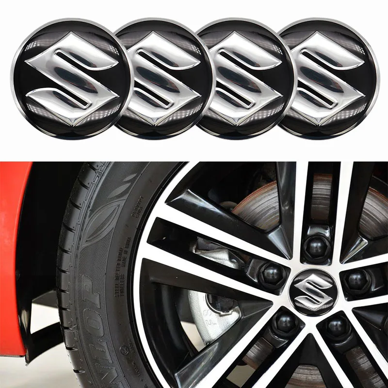 

4Pcs 65mm Car Wheel Center Hub Caps Emblem Stickers For SUZUKI-LOGO Car accessories，modified hub cover stickers